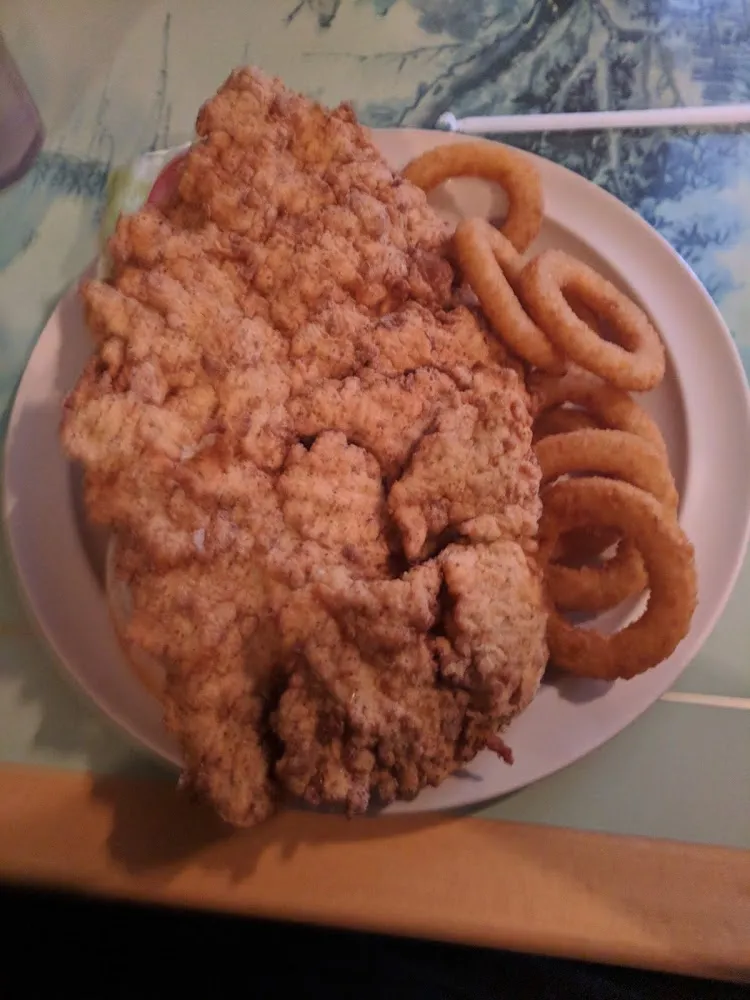 Handbreaded Tenderloin and Onion Rings
