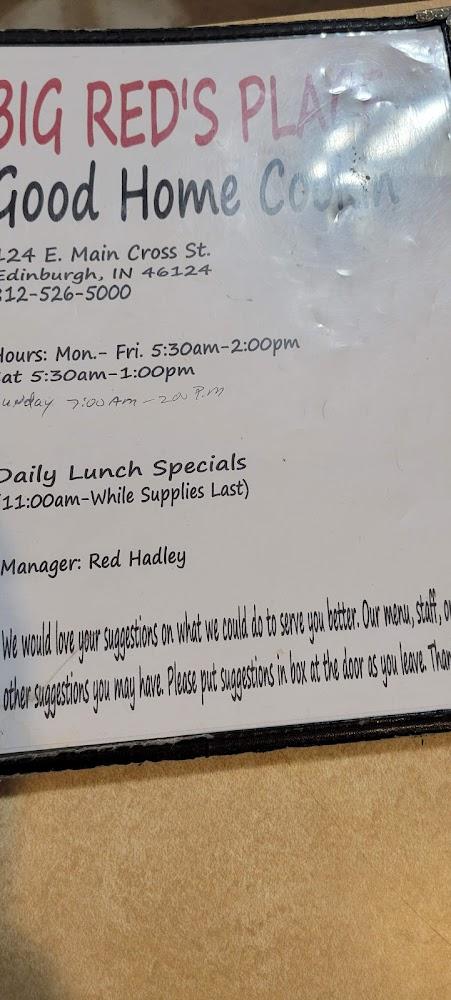 Big Red's Place Menu image 4